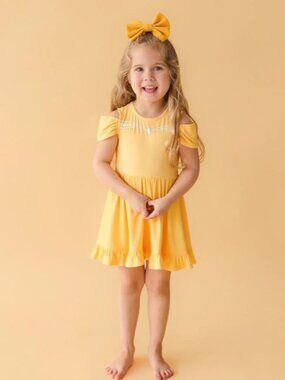 Posh Peanut Disney Belle Twirl Dress 3T-4T